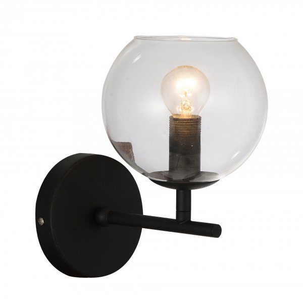 Настенный светильник Sphere Cumulus Glass Wall Черный Настенный светильник Sphere Cumulus Glass Wall Черный в Твери | Loft Concept
