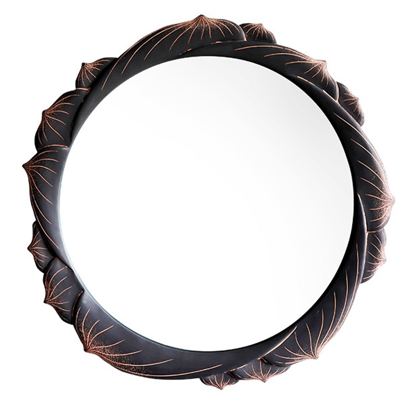 Зеркало Mirror Lotus Графит Розовый пастельный Зеркало Mirror Lotus Графит Розовый пастельный в Твери | Loft Concept