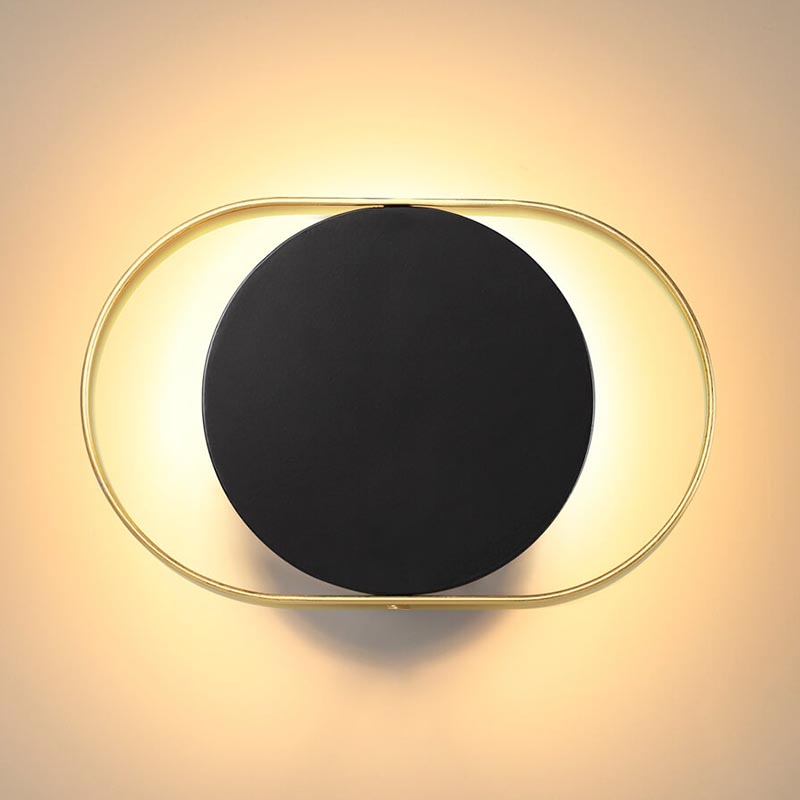 Бра Globo Ocular Sconce Oval Black Золотой Черный Бра Globo Ocular Sconce Oval Black Золотой Черный в Твери | Loft Concept