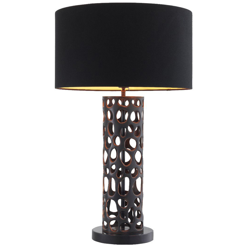 Настольная лампа Eichholtz Table Lamp Dix Bronze Черный Темная бронза Черный Мрамор Nero Золотой Настольная лампа Eichholtz Table Lamp Dix Bronze Черный Темная бронза Черный Мрамор Nero Золотой в Твери | Loft Concept