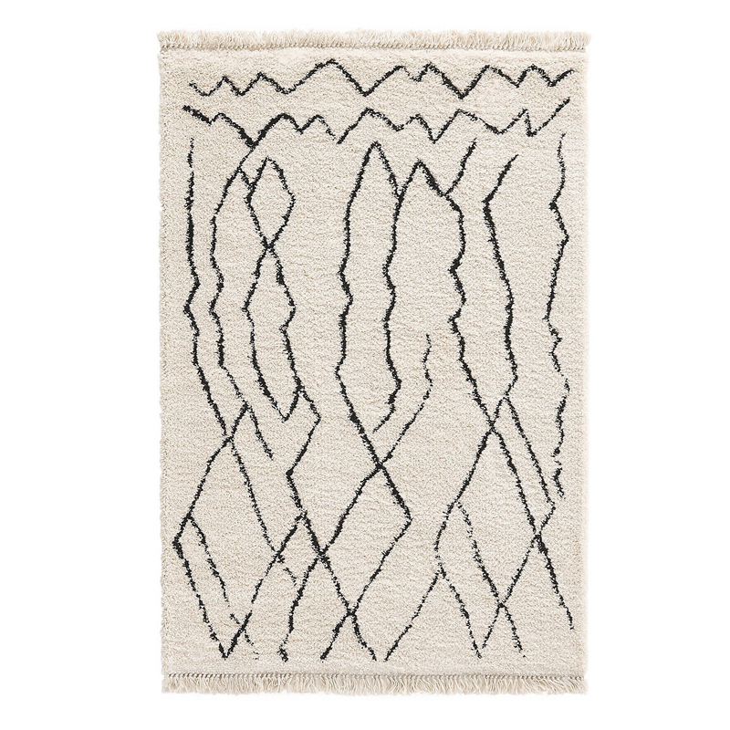 Ковер Oriental Style Carpet II Черно-белый в Твери | Loft Concept 