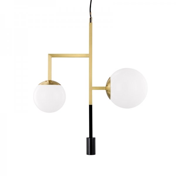 Подвесной светильник Orsjo Decostick Pendant Light Черный Белый Латунь Подвесной светильник Orsjo Decostick Pendant Light Черный Белый Латунь в Твери | Loft Concept