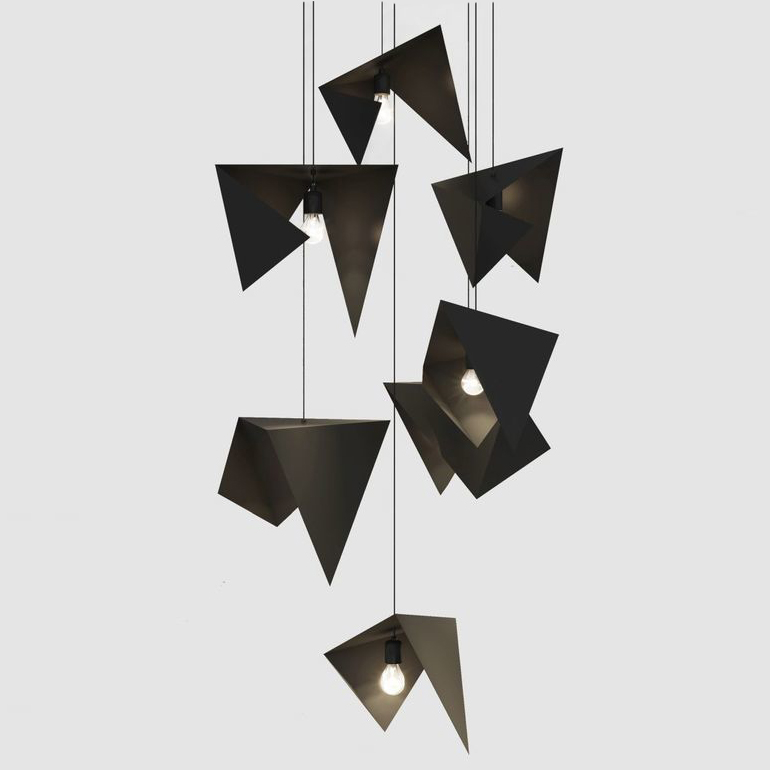 Люстра Chandelier BIRD 7 black LGH0731 Черный матовый Люстра Chandelier BIRD 7 black LGH0731 Черный матовый в Твери | Loft Concept