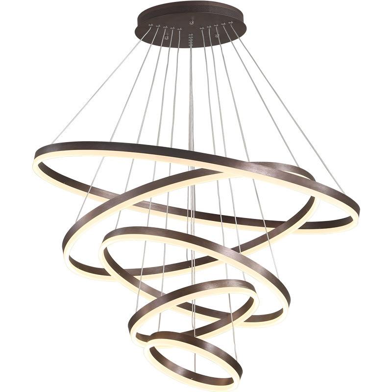 Люстра Ribbon Circles Chandelier Темная бронза Люстра Ribbon Circles Chandelier Темная бронза в Твери | Loft Concept