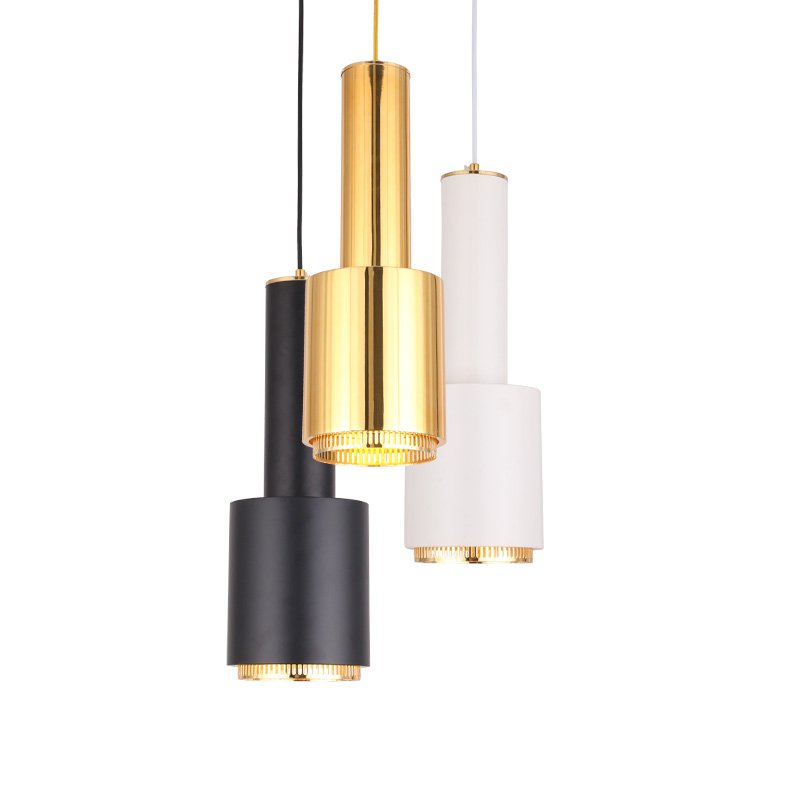 Подвесной светильник Alvar Aalto A110 Pendant Lamp Латунь Белый Черный Подвесной светильник Alvar Aalto A110 Pendant Lamp Латунь Белый Черный в Твери | Loft Concept