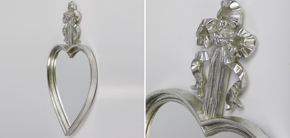 Зеркало Mirror Heart Серебристое Зеркало Mirror Heart Серебристое - Loft-Concept в Твери
