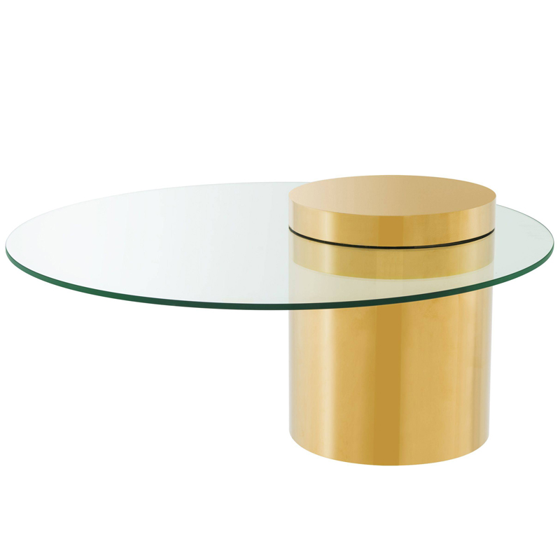 Кофейный стол Eichholtz Coffee Table Equilibre Глянцевое золото Прозрачный Кофейный стол Eichholtz Coffee Table Equilibre Глянцевое золото Прозрачный в Твери | Loft Concept