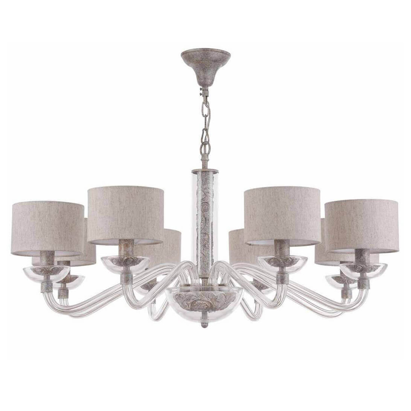Люстра Sabella Light Chandelier 8 lamp Серый Люстра Sabella Light Chandelier 8 lamp Серый в Твери | Loft Concept