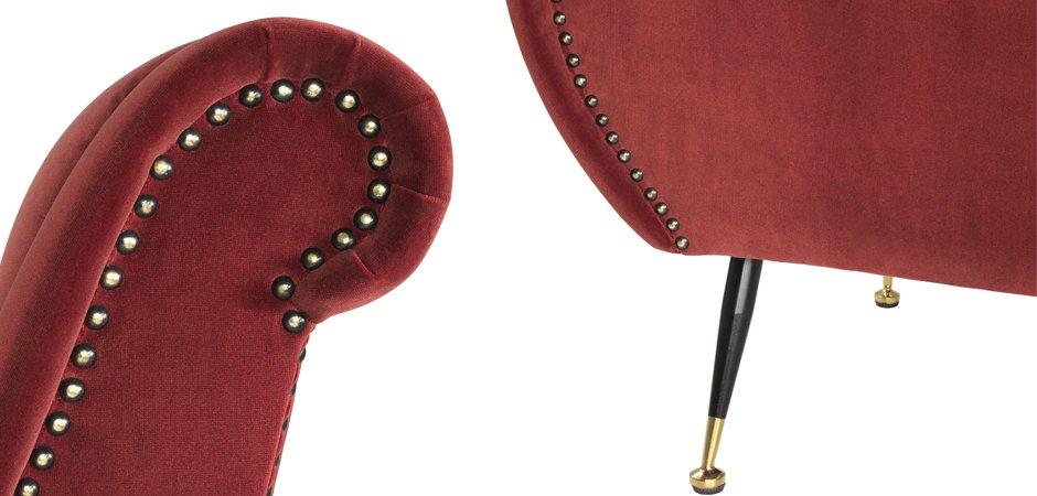 Кресло Eichholtz Chair Giardino Wine Red Кресло Eichholtz Chair Giardino Wine Red - Loft-Concept в Твери