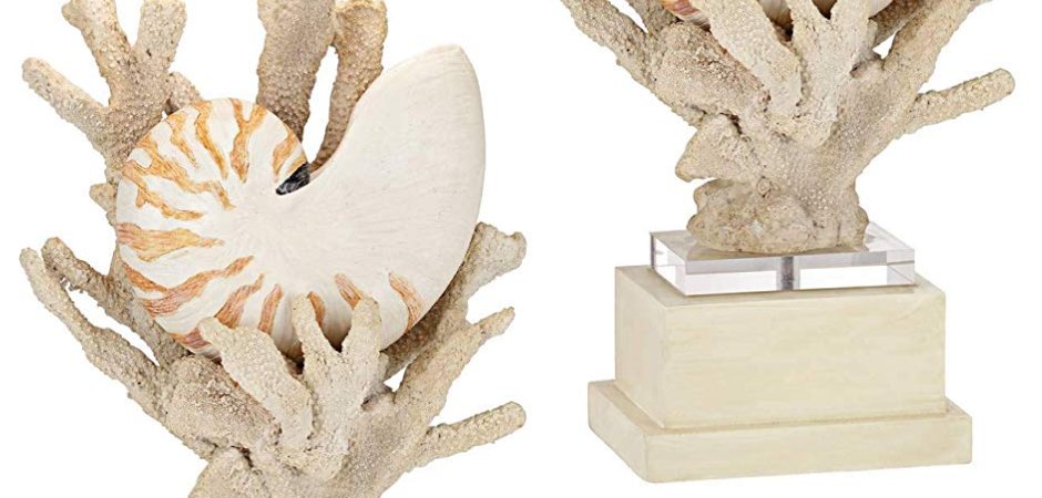 Nautilus Shell and White Coral Table Lamp Nautilus Shell and White Coral Table Lamp - Loft-Concept в Твери