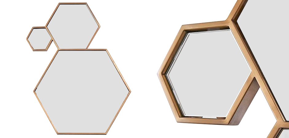 Зеркало Hexagons Mirror Зеркало Hexagons Mirror - Loft-Concept в Твери