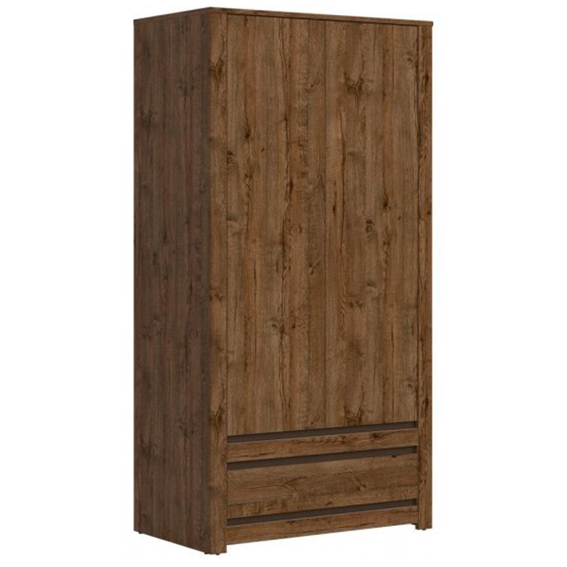 Шкаф Helga Wardrobe две двери Дуб темный Шкаф Helga Wardrobe две двери Дуб темный в Твери | Loft Concept