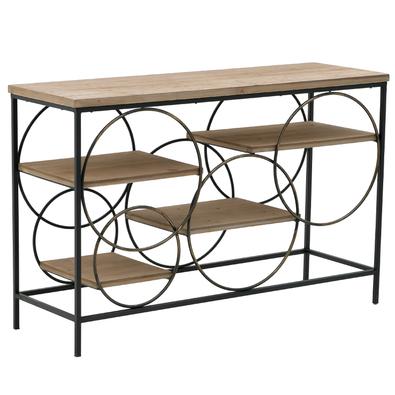 Консоль Circles Loft Console Черный Бежево-серый Консоль Circles Loft Console Черный Бежево-серый в Твери | Loft Concept