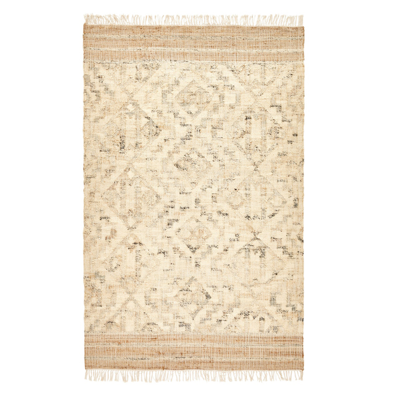 Ковер Graphic Carpet джут и хлопок Бежевый Серый Ковер Graphic Carpet джут и хлопок Бежевый Серый в Твери | Loft Concept