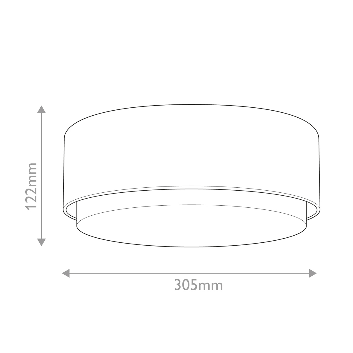 Потолочный светильник круглой формы с белым матовым плафоном Hinkley в Твери
