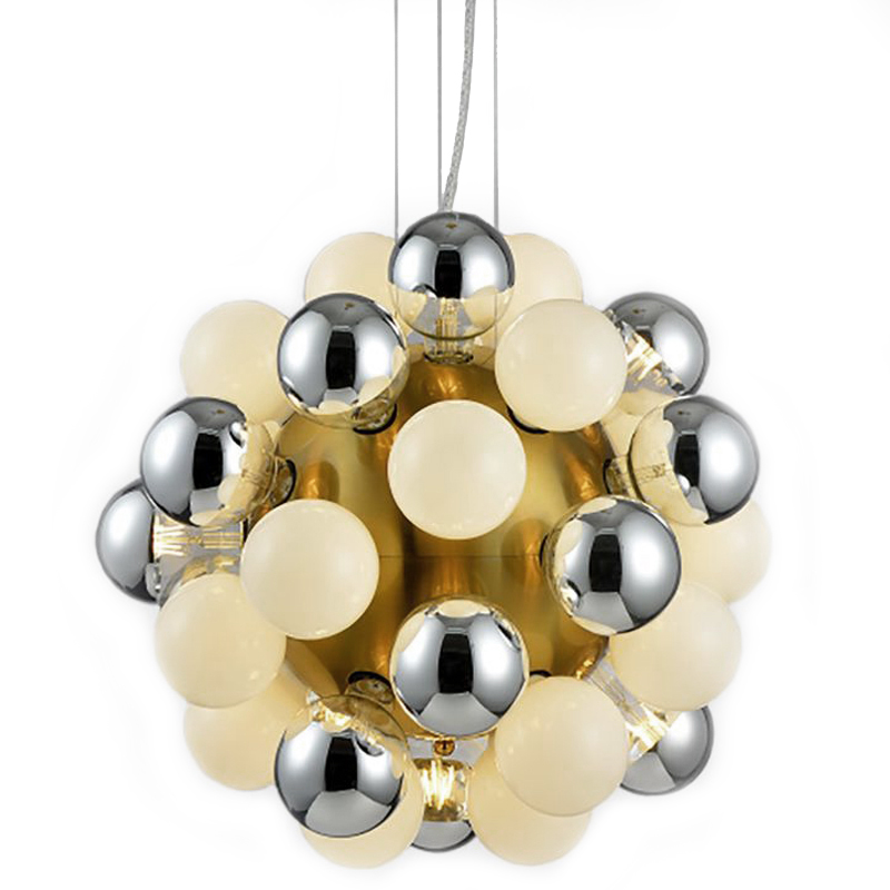 Люстра Korneli Chandelier white and smoky Золотой Белое матовое стекло Дымчатый (Smoke) Люстра Korneli Chandelier white and smoky Золотой Белое матовое стекло Дымчатый (Smoke) в Твери | Loft Concept