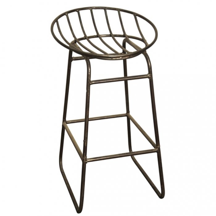 Барный стул Industrial Iron Grille Bar Stool Латунь Барный стул Industrial Iron Grille Bar Stool Латунь в Твери | Loft Concept