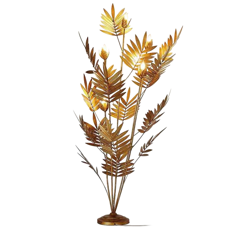 Торшер Palm Leaves Gold Las Palmas Floor Lamp Золотой Торшер Palm Leaves Gold Las Palmas Floor Lamp Золотой в Твери | Loft Concept