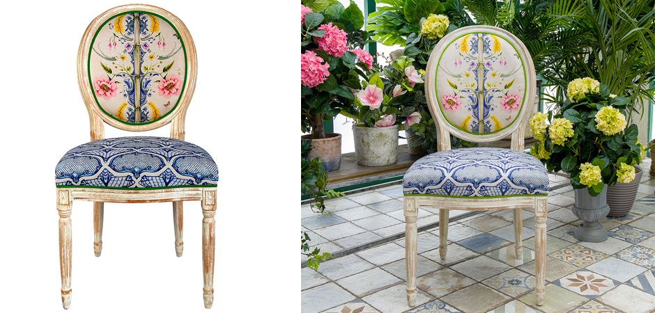 Стул Blue Flower Waltz Stool Стул Blue Flower Waltz Stool - Loft-Concept в Твери