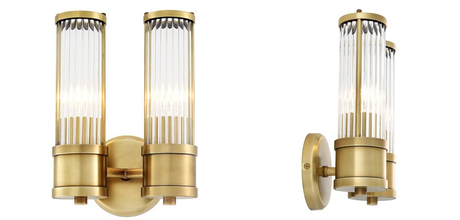 Бра Wall Lamp Claridges Dual Brass - Loft-Concept в Твери