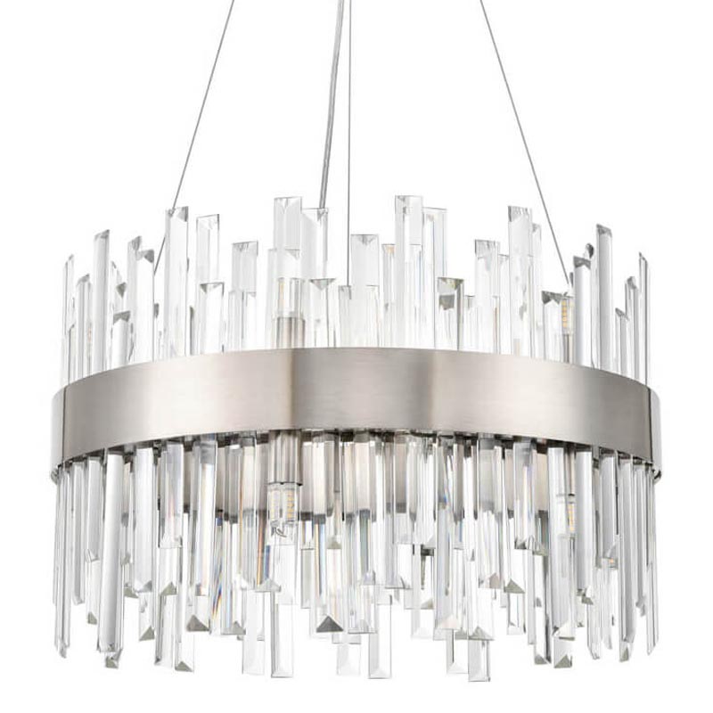 Люстра Cramer Chandelier 50 satin nickel Прозрачный (Transparent) Никель Сатин Люстра Cramer Chandelier 50 satin nickel Прозрачный (Transparent) Никель Сатин в Твери | Loft Concept