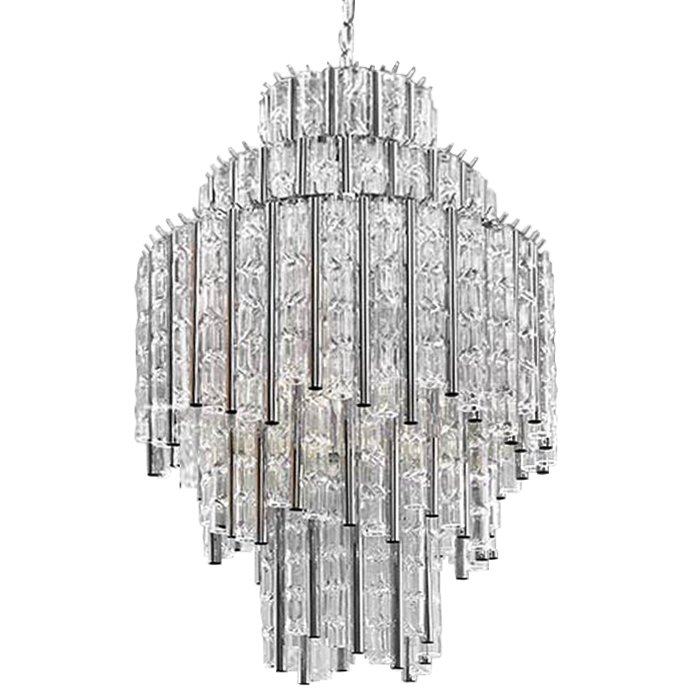 Люстра Chandelier Gigi M Прозрачное Стекло Хром Люстра Chandelier Gigi M Прозрачное Стекло Хром в Твери | Loft Concept