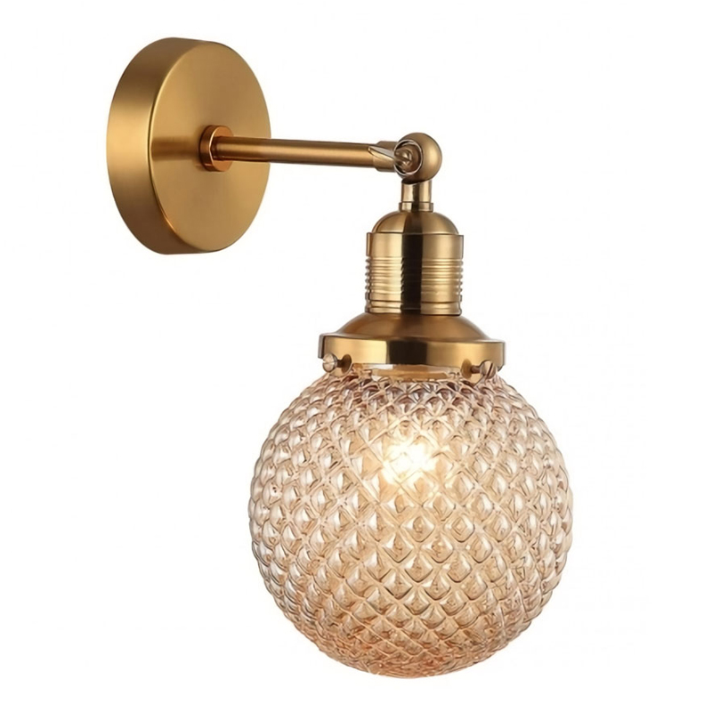 Бра Perforated Bubbles с темным плафоном Латунь Янтарный Бра Perforated Bubbles с темным плафоном Латунь Янтарный в Твери | Loft Concept