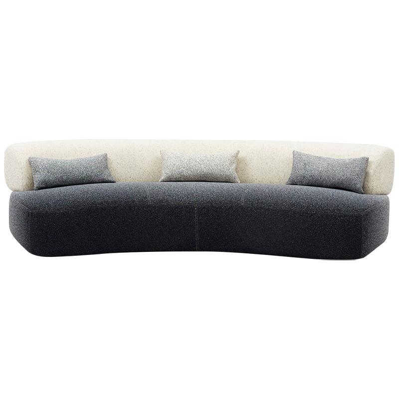 Диван Gradient Grey Beige Sofa Серый Молочный в Твери | Loft Concept 