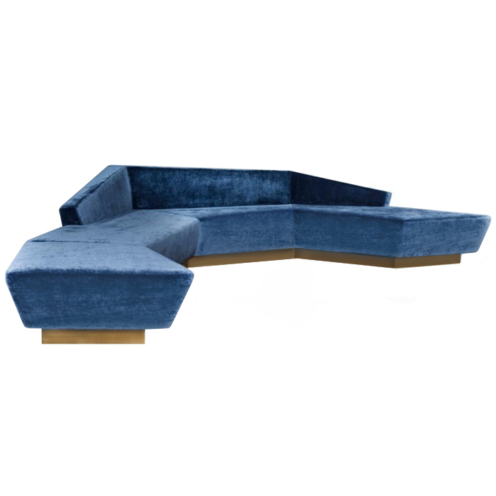Диван Anaktae ADRASTUS SOFA Синий Латунь Диван Anaktae ADRASTUS SOFA Синий Латунь в Твери | Loft Concept