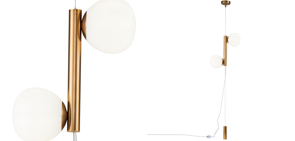 Торшер Tiepolo Ball Floor Lamp Double gold Торшер Tiepolo Ball Floor Lamp Double gold - Loft-Concept в Твери