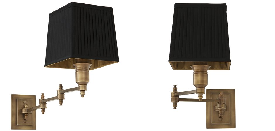 Бра Wall Lamp Lexington Swing Brass+Black Бра Wall Lamp Lexington Swing Brass+Black - Loft-Concept в Твери