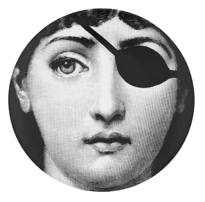 Декоративная тарелка Fornasetti 008 Черный Декоративная тарелка Fornasetti 008 Черный в Твери | Loft Concept