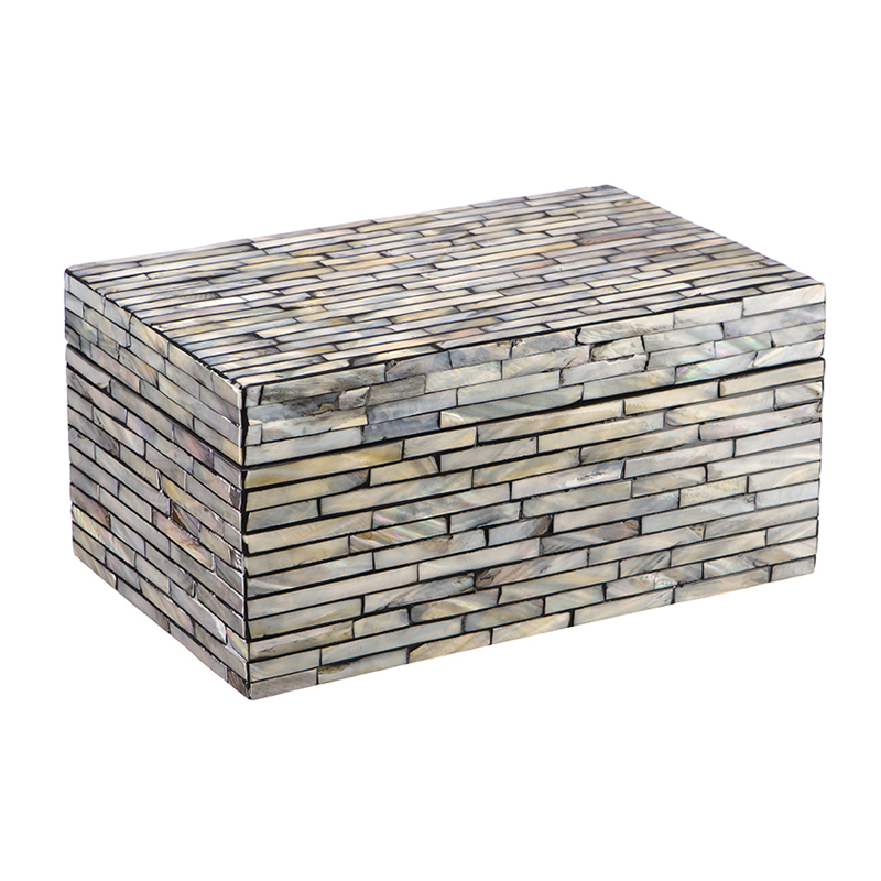 Шкатулка Box Nacre Silver Серебряный Черный Шкатулка Box Nacre Silver Серебряный Черный в Твери | Loft Concept