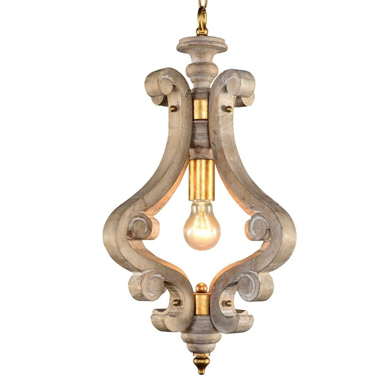 Подвесной светильник Santu Provence Hanging lamp Бежево-серый Подвесной светильник Santu Provence Hanging lamp Бежево-серый в Твери | Loft Concept
