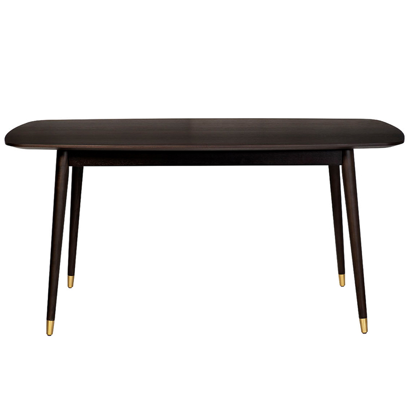 Обеденный стол Mateo Rectangle Dinner Table Коричневый Золотой Обеденный стол Mateo Rectangle Dinner Table Коричневый Золотой в Твери | Loft Concept