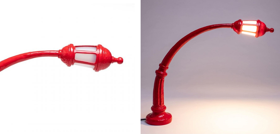 Настольная лампа Seletti Street Lamp Red Настольная лампа Seletti Street Lamp Red - Loft-Concept в Твери