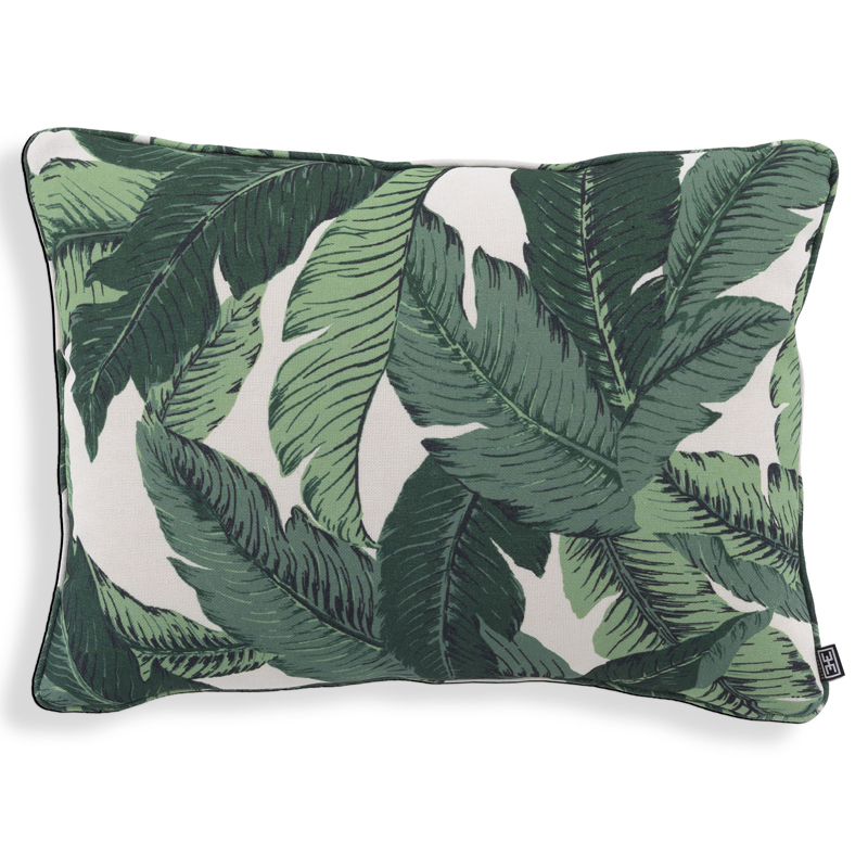 Подушка Eichholtz Pillow Mustique s Белый Зеленый Подушка Eichholtz Pillow Mustique s Белый Зеленый в Твери | Loft Concept