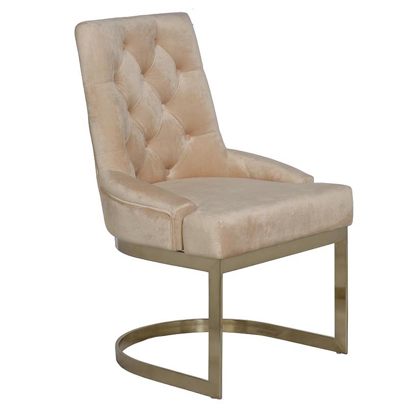 Стул Famos Chair beige Бежевый Золотой Стул Famos Chair beige Бежевый Золотой в Твери | Loft Concept