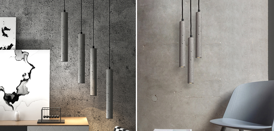 Подвесной светильник Concrete Pipe Подвесной светильник Concrete Pipe - Loft-Concept в Твери