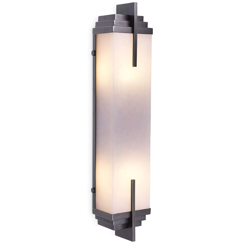 Бра Eichholtz Wall Lamp Harman Bronze Темная бронза Белое матовое стекло Бра Eichholtz Wall Lamp Harman Bronze Темная бронза Белое матовое стекло в Твери | Loft Concept