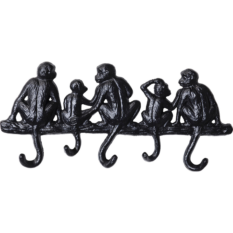 Настенная вешалка Monkey Family S Черный Настенная вешалка Monkey Family S Черный в Твери | Loft Concept