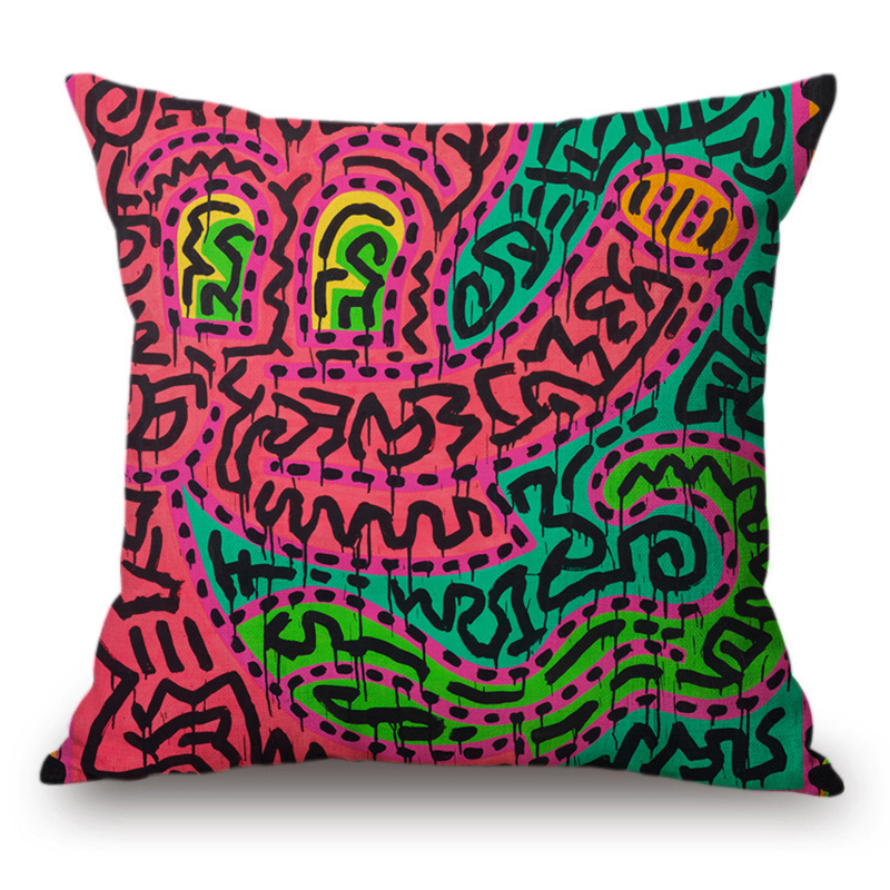 Подушка Keith Haring 15 Мульти Подушка Keith Haring 15 Мульти в Твери | Loft Concept
