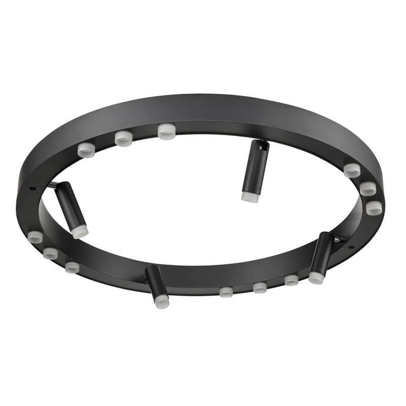 Потолочный светильник Rigor & Conciseness Lighting Black Disk Белый Черный Потолочный светильник Rigor & Conciseness Lighting Black Disk Белый Черный в Твери | Loft Concept