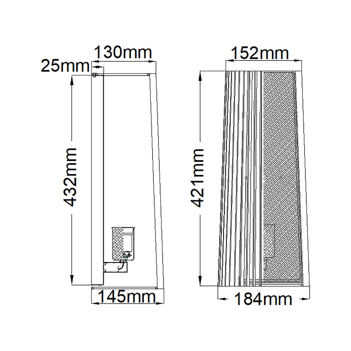 Бра с черными вертикальными линиями Kichler в Твери