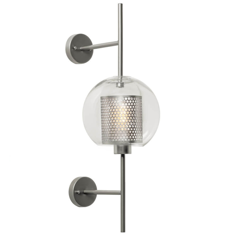 Бра Perforation Wall Lamp Nickel 58 Никель Прозрачное Стекло Бра Perforation Wall Lamp Nickel 58 Никель Прозрачное Стекло в Твери | Loft Concept