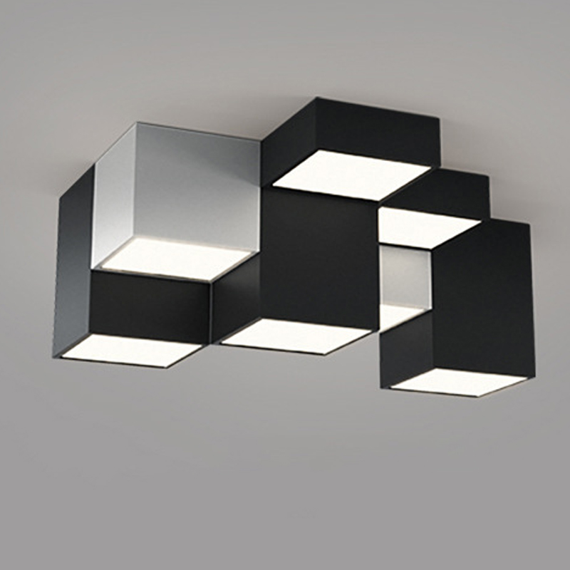 Комбинация из 9-ти геометрических потолочных светильников Nine Geometric Lamps Черный Белый Комбинация из 9-ти геометрических потолочных светильников Nine Geometric Lamps Черный Белый в Твери | Loft Concept