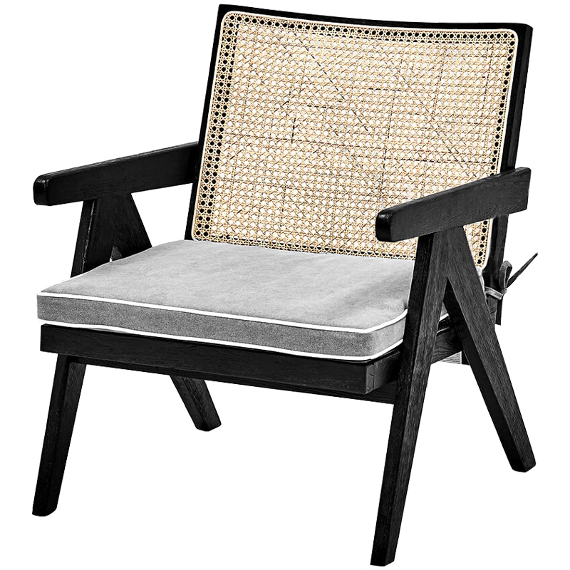 Кресло Leda Chair Черный Бежевый Серый Кресло Leda Chair Черный Бежевый Серый в Твери | Loft Concept