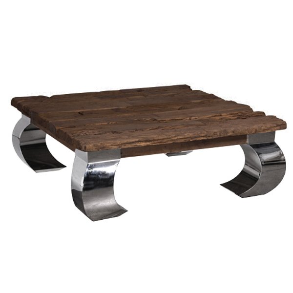 Стол кофейный Camargo Rectangular Coffee Table Нержавеющая сталь Коричневый Стол кофейный Camargo Rectangular Coffee Table Нержавеющая сталь Коричневый в Твери | Loft Concept