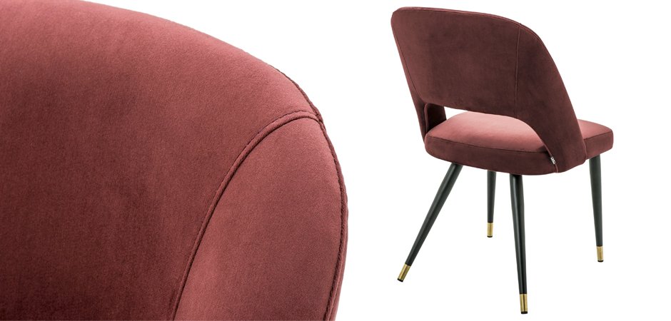 Стул Eichholtz Dining Chair Cipria Bordeaux Стул Eichholtz Dining Chair Cipria Bordeaux - Loft-Concept в Твери