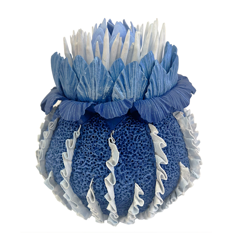 Статуэтка тропический фрукт Pandora Tropical Blue and White Fruit Синий Белый Статуэтка тропический фрукт Pandora Tropical Blue and White Fruit Синий Белый в Твери | Loft Concept